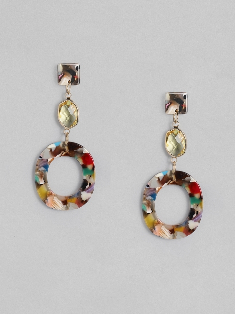 

DressBerry Multicoloured Geometric Drop Earrings, Multi