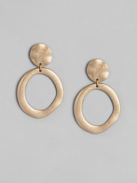 

DressBerry Gold-Toned Contemporary Drop Earrings