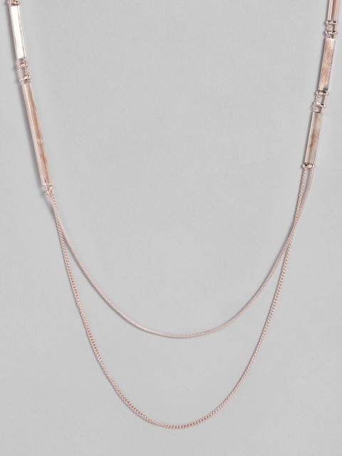 

DressBerry Rose Gold-Toned Layered Necklace