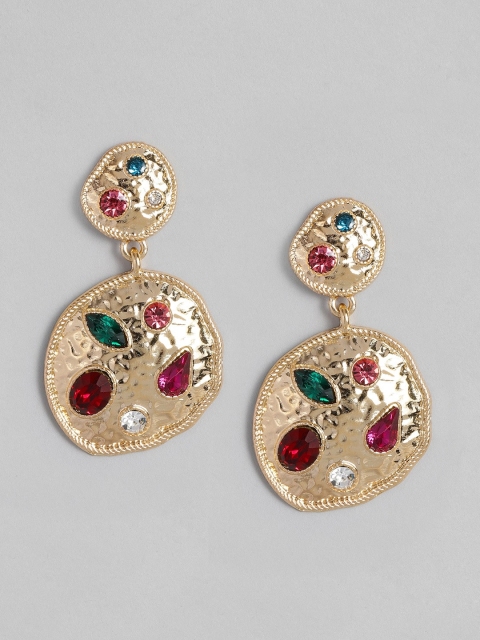 

DressBerry Gold-Toned Contemporary Drop Earrings