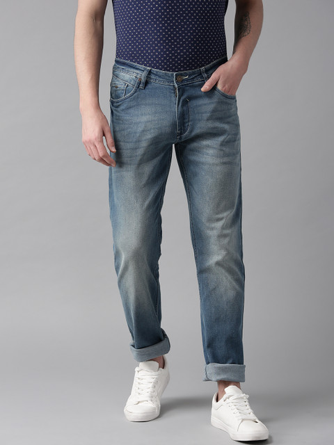 

Blackberrys Men Blue Slim Buff Fit Mid-Rise Clean Look Stretchable Jeans