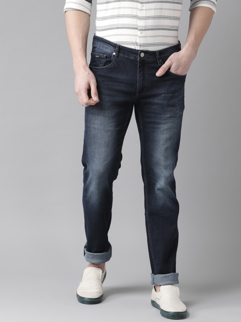 

Blackberrys Men Navy Blue Regular Fit Mid-Rise Clean Look Stretchable Jeans