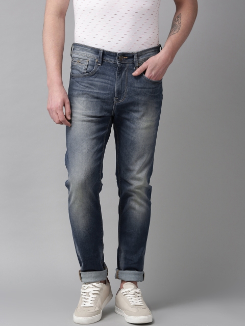

Blackberrys Men Navy Blue Yonk Skinny Fit Low-Rise Clean Look Stretchable Jeans