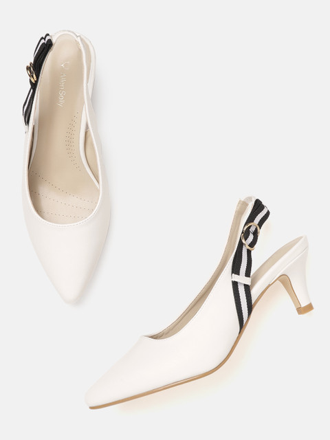 

Allen Solly Women White Solid Pumps