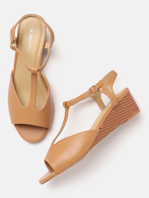 

Allen Solly Women Tan Brown Solid Wedges