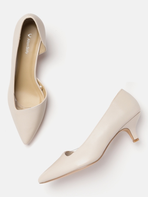 

Allen Solly Women Beige Solid Pumps
