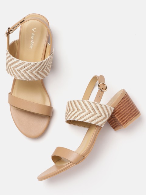 

Allen Solly Women Beige Woven Design Heels