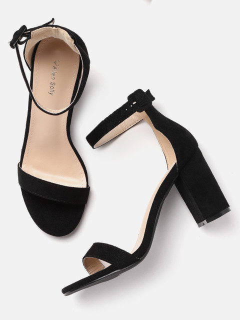 

Allen Solly Women Black Solid Mid-Top Heels