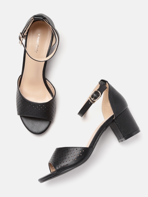 

Allen Solly Women Black Laser Cut Heels