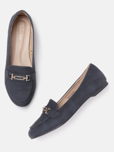 

Allen Solly Women Navy Blue Solid Loafers