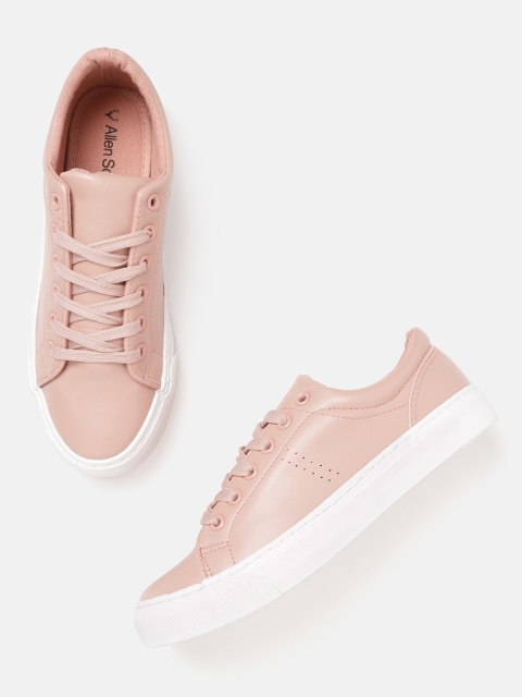 

Allen Solly Women Pink Solid Sneakers