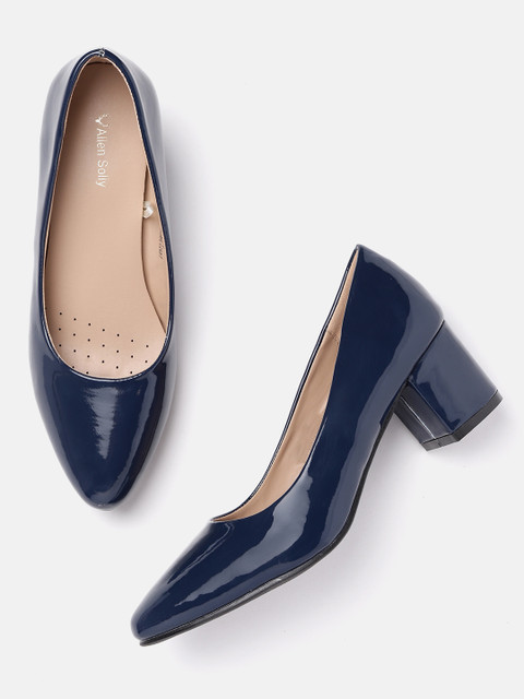 

Allen Solly Women Navy Blue Solid Pumps