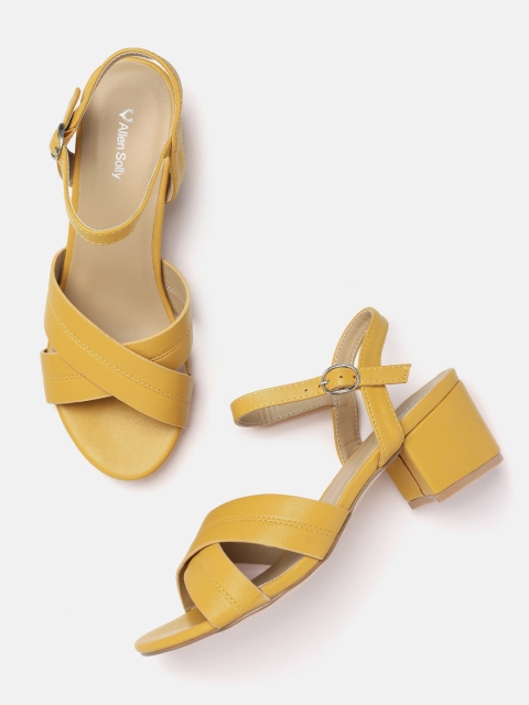 

Allen Solly Women Mustard Yellow Solid Heels