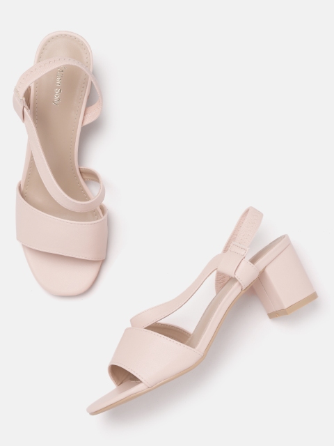 

Allen Solly Women Pink Solid Block Heels