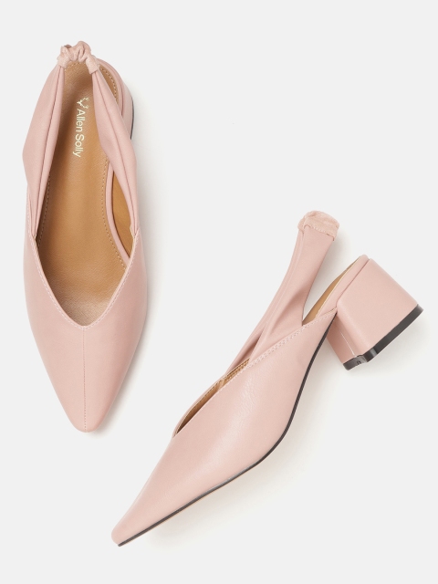 

Allen Solly Women Pink Solid Pumps, Peach