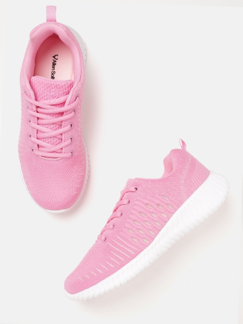 

Allen Solly Women Pink Women Woven Design Sneakers