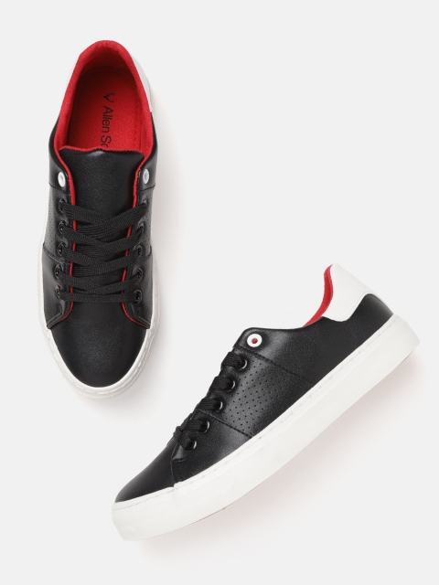 

Allen Solly Women Black Solid Sneakers