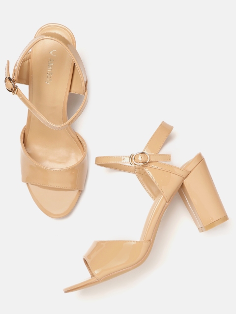 

Allen Solly Women Beige Solid Block Heels