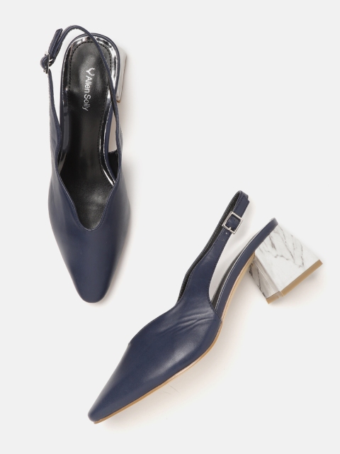 

Allen Solly Women Navy Blue Solid Pumps