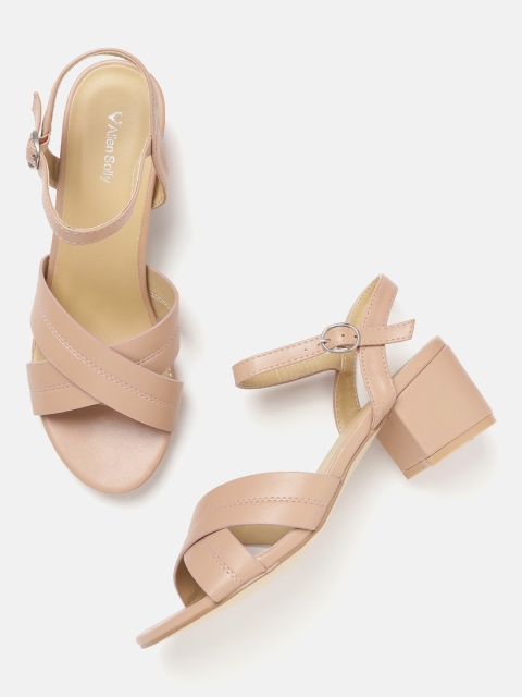 

Allen Solly Women Pink Solid Block Heels