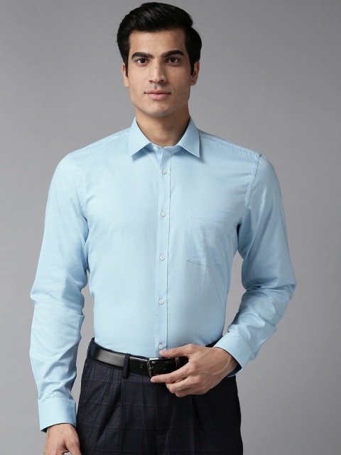 

Blackberrys Men Blue Slim Fit Solid Formal Shirt