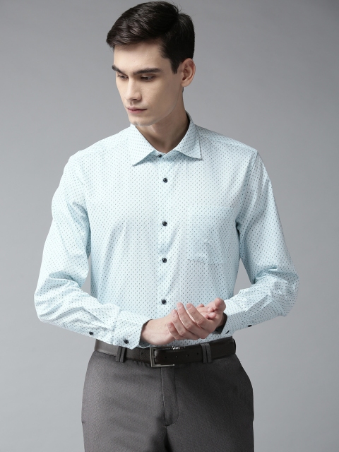 

Blackberrys Men Green Smart Regular Fit Printed Smart Casual Shirt