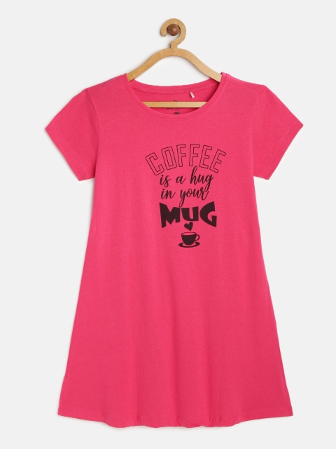 

Sweet Dreams Pink Printed Nightdress