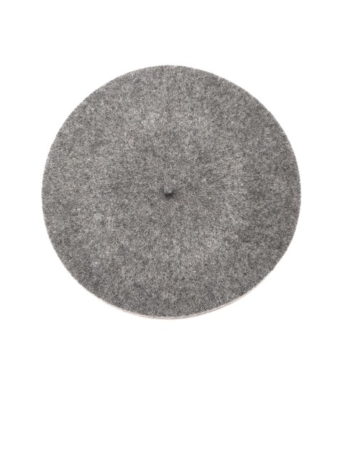

SASSAFRAS Women Grey Solid Woollen Felted Beret Hat