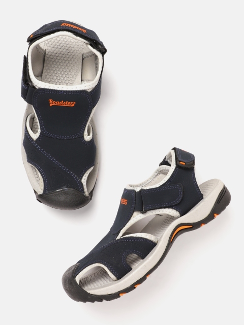 

Roadster Men Navy Blue Sports Sandals