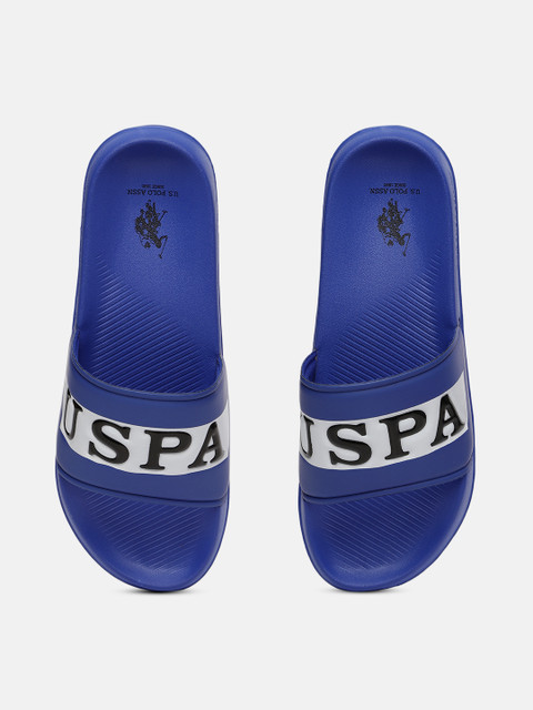 

U.S. Polo Assn. Men Blue Printed Sliders