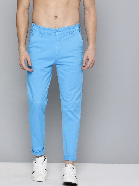 

HERE&NOW Men Blue Slim Fit Solid Chinos