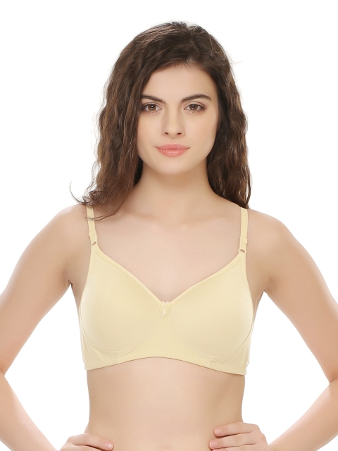 

Clovia Nude-Coloured Full-Coverage T-shirt Bra BR0263P2440B