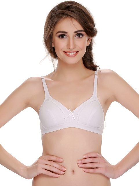 

Clovia White Plunge Bra BR0369P1830