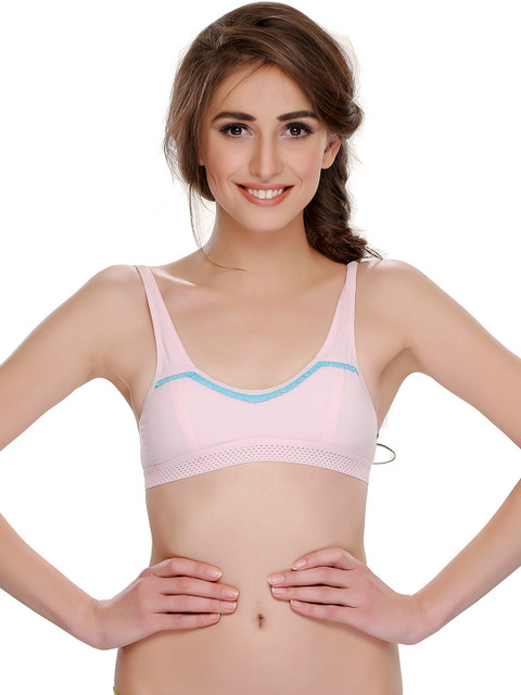

Clovia Light Pink T-shirt Bra BR0370P2230