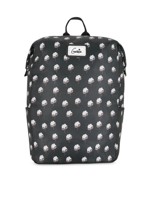 

Genie Unisex Black Anti Theft 13 inches Printed Small Safepac Backpack