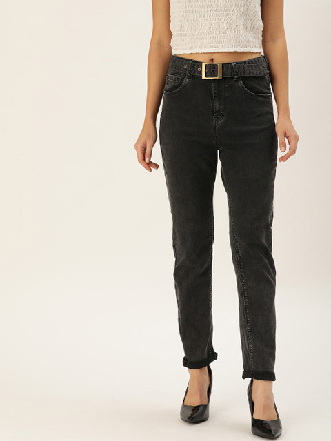 

Moda Rapido Women Black Skinny Fit High-Rise Clean Look Stretchable Jeans