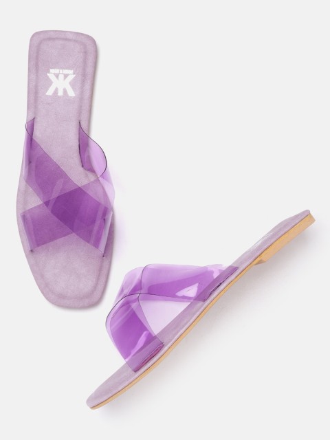

Kook N Keech Women Purple Solid Open Toe Flats