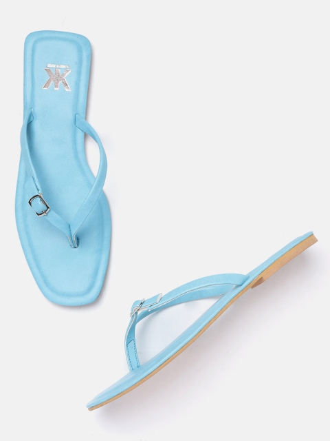 

Kook N Keech Women Turquoise Blue Solid Open Toe Flats