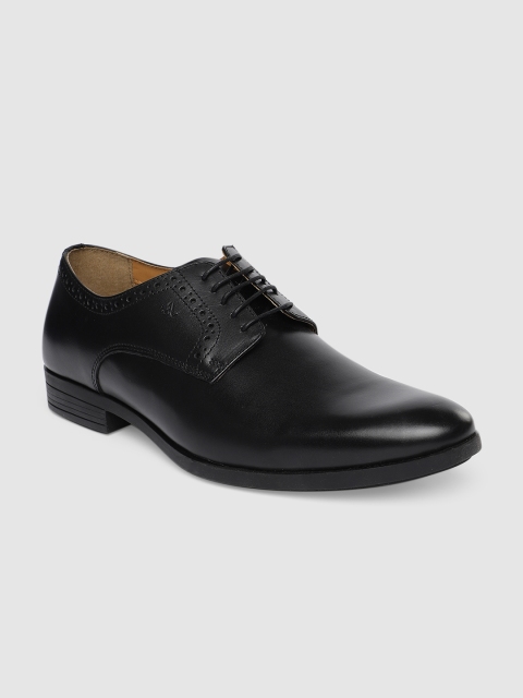 

Arrow Men Black Solid DAN Leather Formal Derbys