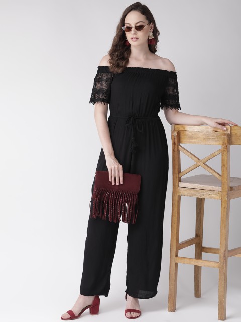 

20Dresses Women Black Solid Basic Jumpsuit