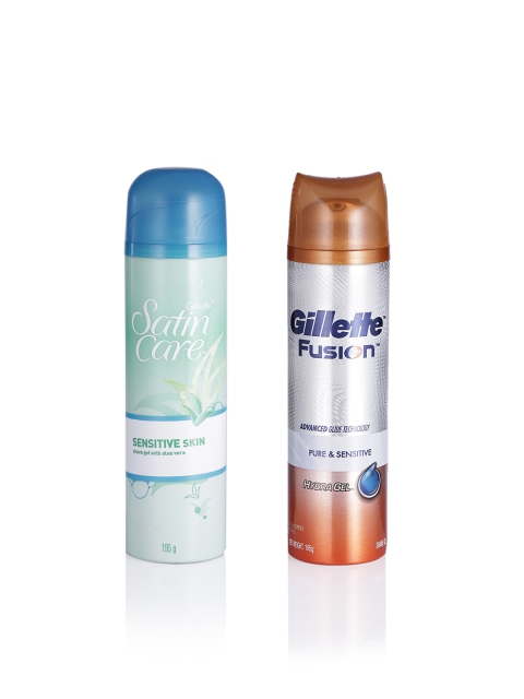 

Gillette Set of 2 Shaving Gels, White