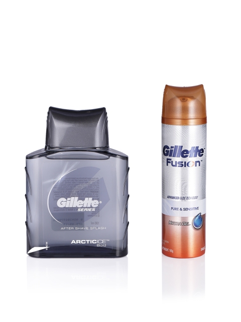 

Gillette Set of Shaving Gel & After Shave Liquid, Black