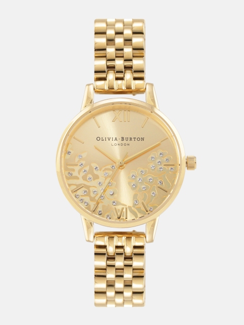 

OLIVIA BURTON LONDON Women Gold-Toned Analogue Watch OB16MV105w