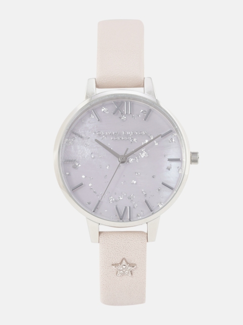 

OLIVIA BURTON LONDON Women Pink Leather Analogue Watch OB16GD42w