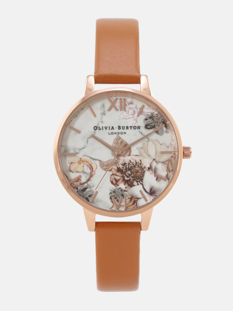 

OLIVIA BURTON LONDON Women White Leather Analogue Watch OBGSET123w
