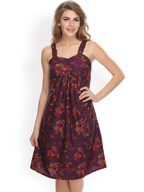 

Clovia Purple Printed Baby-Doll NS0508P15