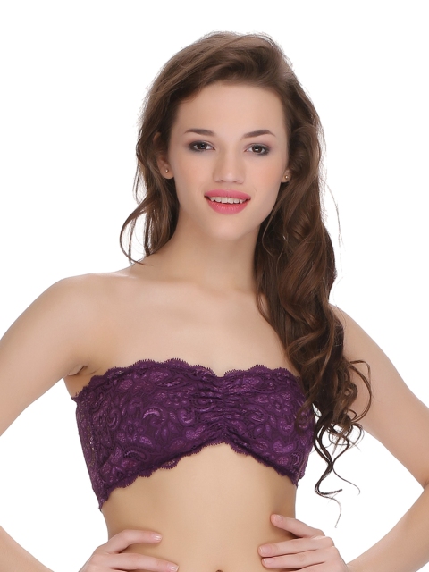 

Clovia Purple Full-Coverage Tube Bra BR0111C12
