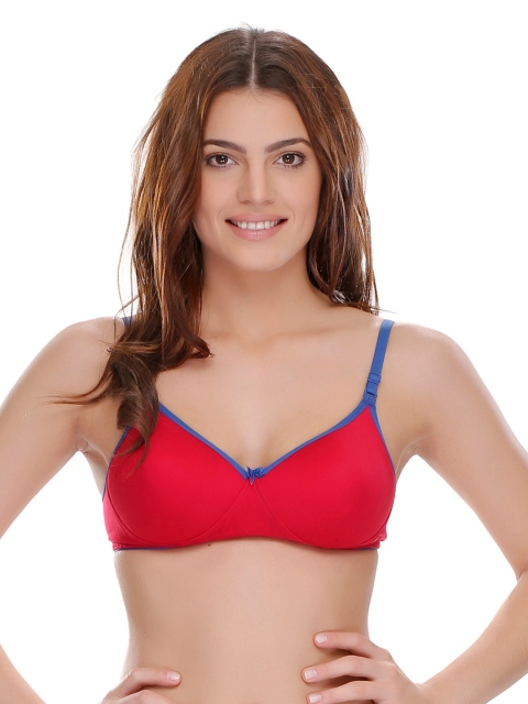 

Clovia Pink Padded Full-Coverage T-shirt Bra BR0262P2440B