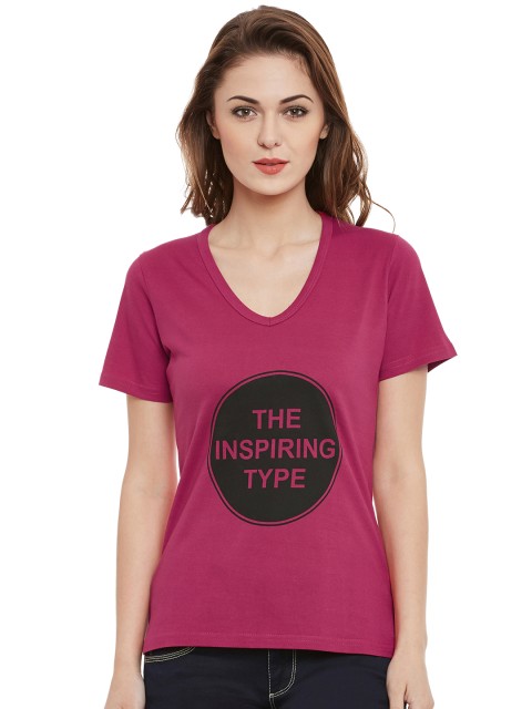 

Clovia Pink Printed Lounge Top