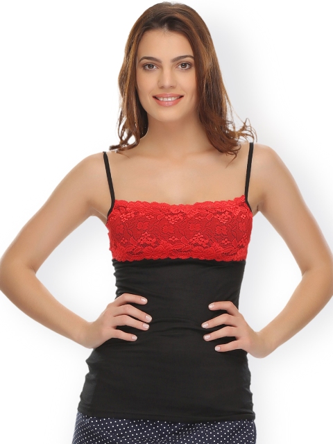 

Clovia Black & Red Camisole NS0487P13XL